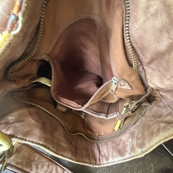 Steven by Steve Madden brown, white calf hair cowhide shoulder bag - Picture 9 of 15